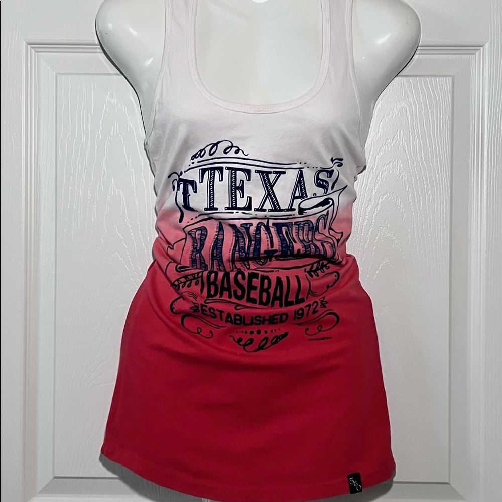 Women’s Texas Rangers Racer Back Tank by 5th & Ocean